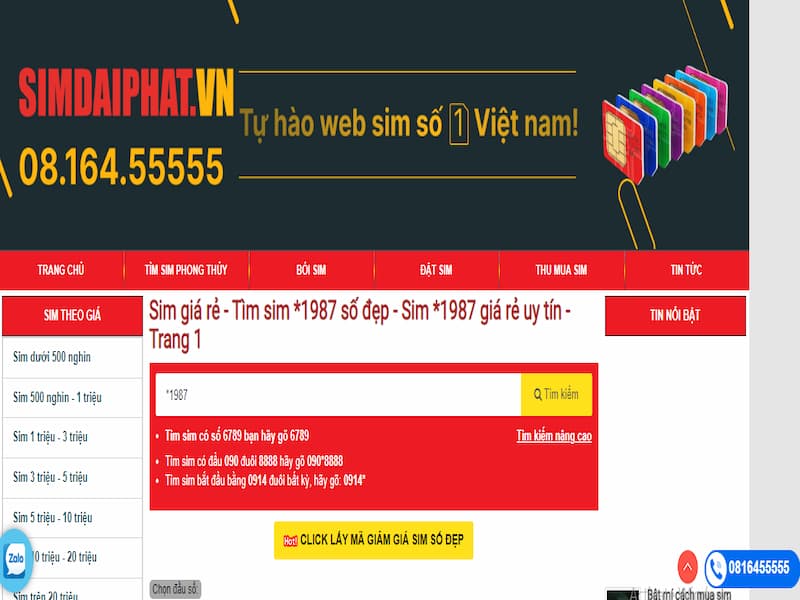 Đại Phát là kho sim lớn cho bạn yên tâm lựa chọn