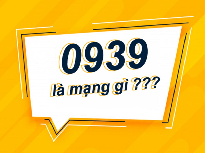 0939 là đầu số của nhà mạng Mobi