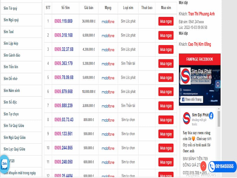 Hãy truy cập vào website để mua sim nhanh chóng với 3 bước đơn giản