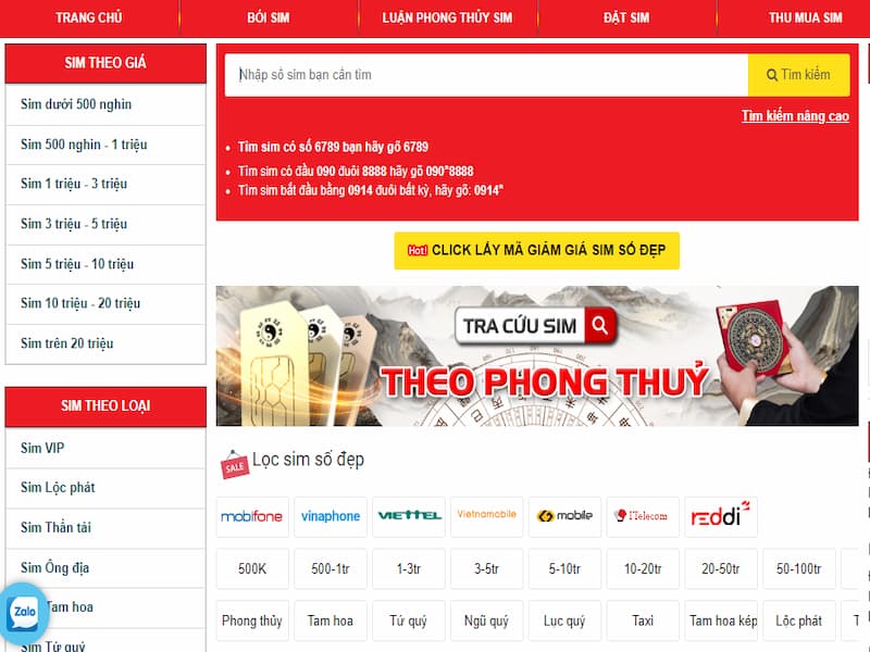Quy trình mua sim tại Sim Hay