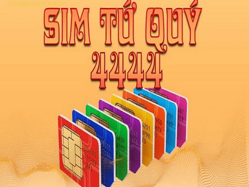 SIm 4444 được tạo thành từ 4 con số 4 liền kề nhau