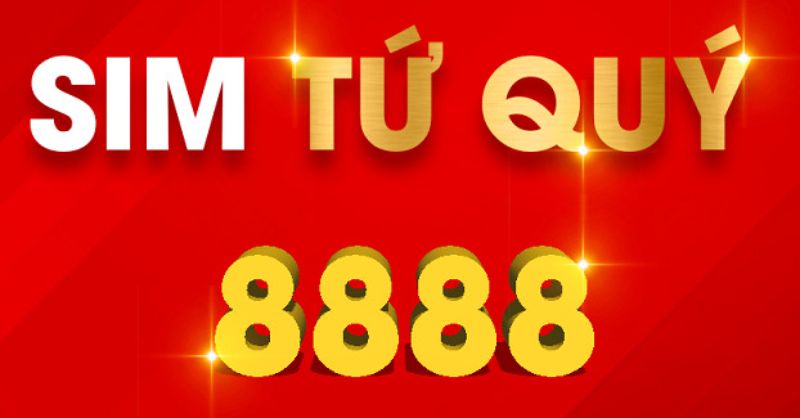 Sim Tứ Quý 8888 là sim mà có chứa bốn số 8 liên tiếp nhau